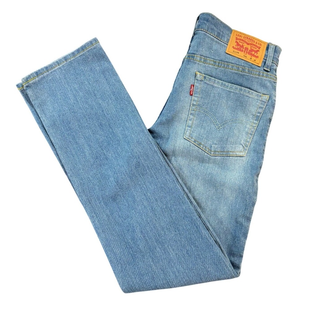 LEVI'S 511 Slim‎ Boys 16 Reg W28 L28 Blue Stretch Denim Jeans 28x28